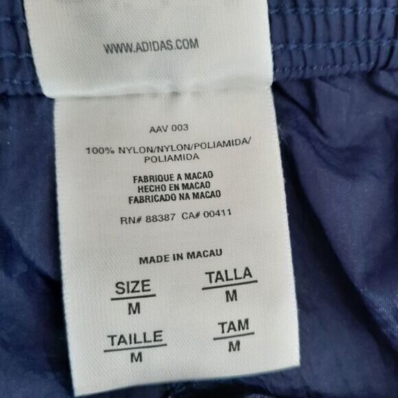 ADIDAS Retro Windbreaker Jogger Pants Blue Sz M - Picture 9 of 9